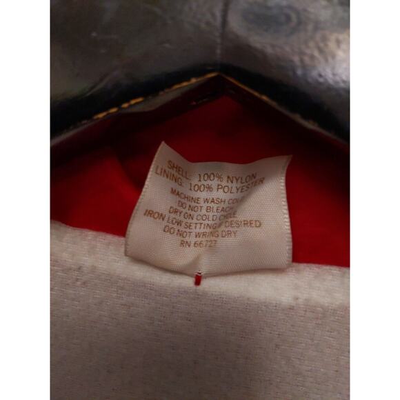 VTG Auburn Windbreaker Jacket National Sheriffs Association Red Sz L Nylon USA - Picture 10 of 10